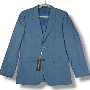 SuitShop 50R Light Blue Suit Jacket Slim Fit Stretch NWT